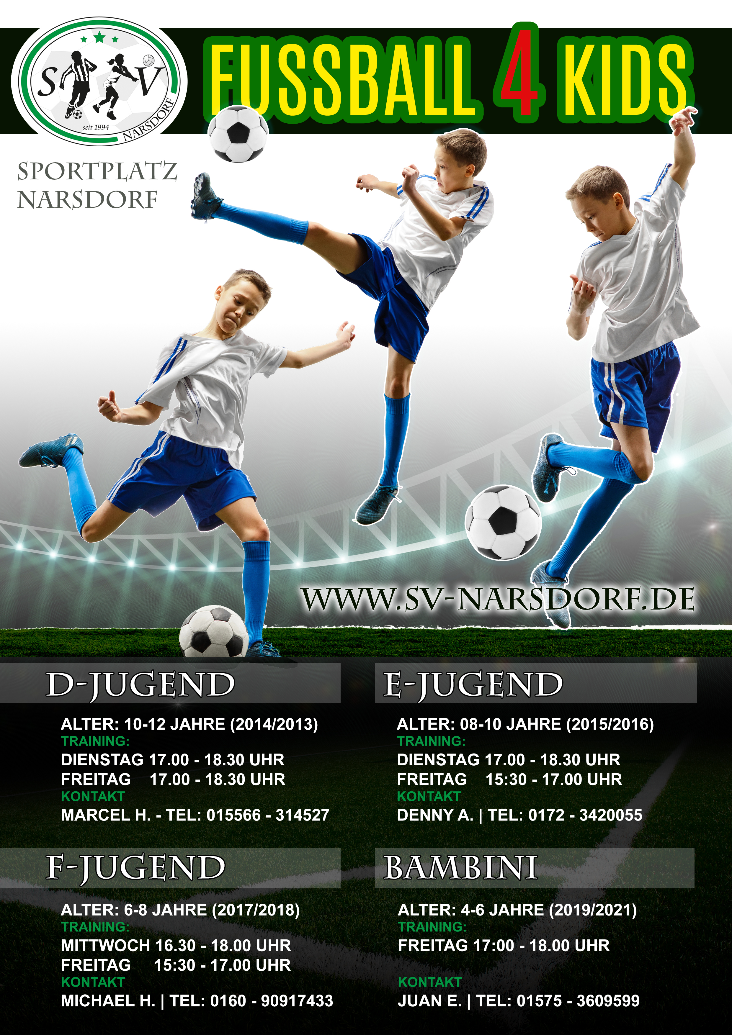 Jugendarbeit - Fussball Training für Kinder