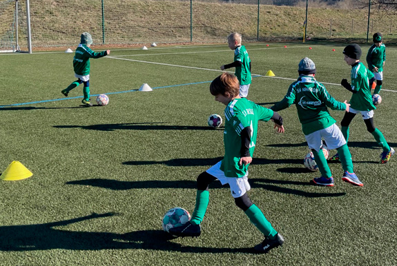 Training im Jugendbereich der F-Jugend