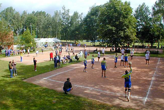 Volleyball spielen - mix-Teams